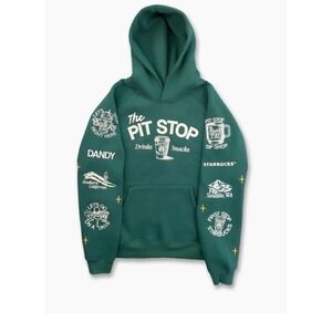 Dandy Worldwide Starbucks Hoodie Pit Stop West Coast Collaboration Fleece medium